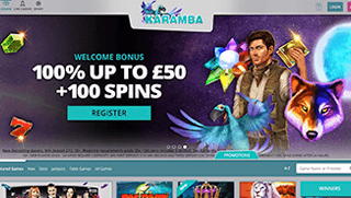 Karamba casino screenshot