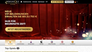 Unique casino screenshot