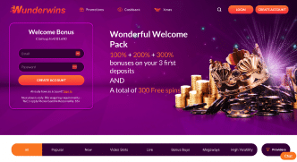 Wunderwins Casino Screenshot