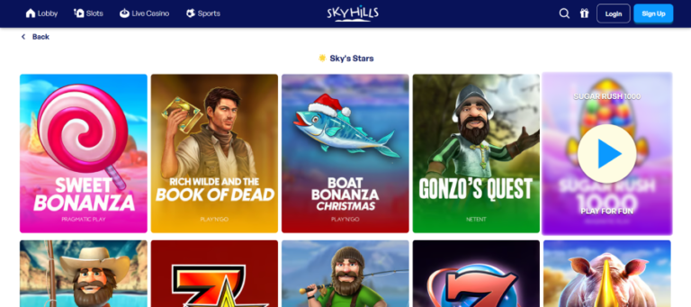 premier SkyHills Casino cashback bonus promotion in Canada