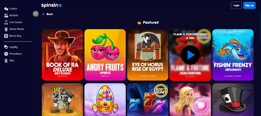 Spinsino Heeft Een Flinke Waslijst Met Casino Spellen