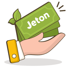 Jeton Geld Storten