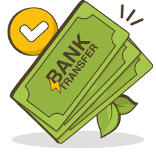 Vul het bedrag in dat je wilt storten met de instant banktransfer