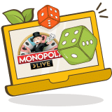 Bezoek een casino met Monopoly live