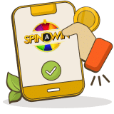 Kijk live hoe het wiel gedraaid wordt