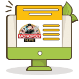 Plaats je bet op het Monopoly bord