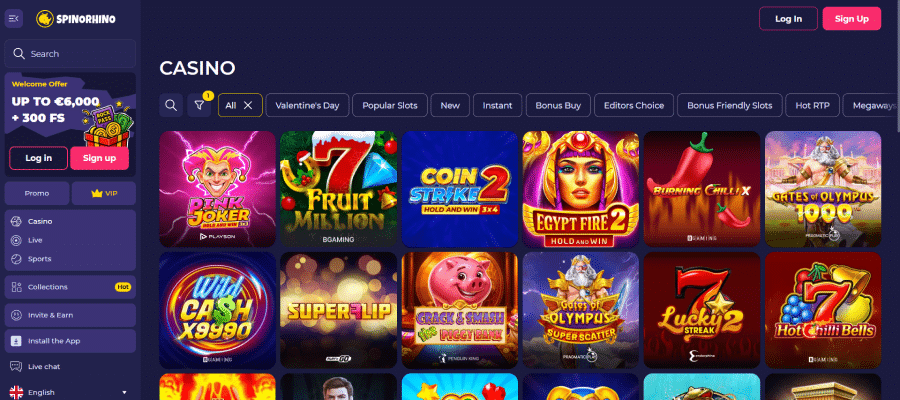 Spinorhino wordt direct gelanceerd met een flink spelaanbod