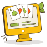 Je plaatst je bet en start het casino spel