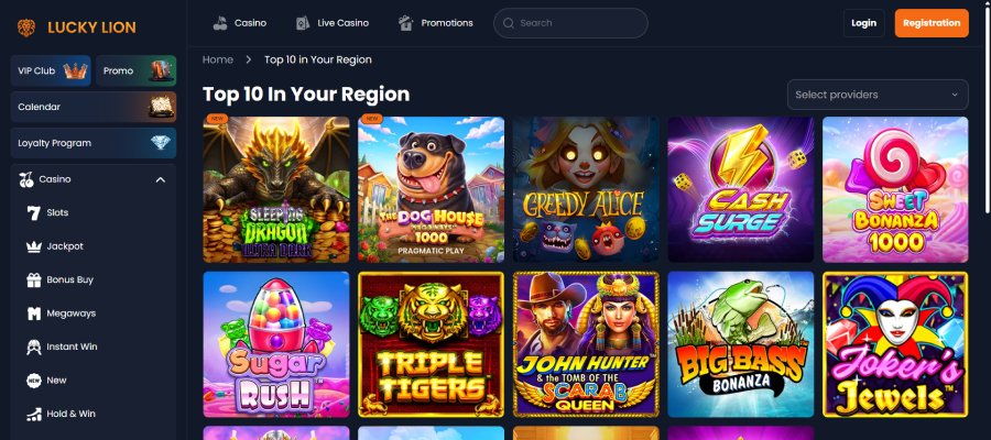 Lucky Lion komt met een prima spelaanbod